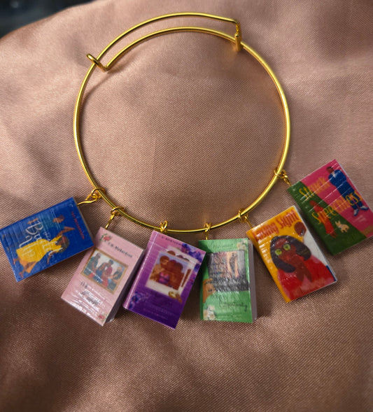 Mini Book Charm Bracelet